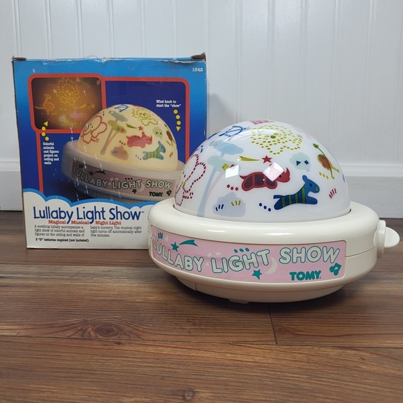 Vintage 1987 TOMY LULLABY LIGHT SHOW MUSICAL & PROJECTION BABY NIGHT LIGHT WBOX - Picture 4 of 17